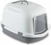 Suletud kassitualett Stefanplast Super Queen 590006GPI, 71 x 55 x 45.6 cm, valge/hall