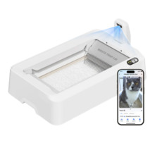 Automaatne isepuhastuv kassiliivakast Petkit Purobot Crystal Duo P9905, valge