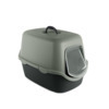 Kinnine kassitualett Stefanplast Cathy, 56 x 40 x 40 cm, hall/roheline