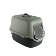 Kinnine kassitualett Stefanplast Cathy, 56 x 40 x 40 cm, hall/roheline