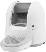 Automaatne isepuhastuv kassi liivakast Sponge Pet Litter Box, valge