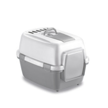 Kassitualett suletud Stefanplast WivaCat, 55 x 40 x 40 cm, valge/hall