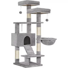 Kasside kraapimispuu Feandrea PCT160W01, 142 cm, helehall