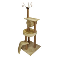 Kassimaja kraapimispostiga Besk Cat House with Sleeping Area, 135 cm, 50 x 50 x 135 cm