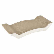 Kraapimisalus kassidele Love Story Cardboard, 43 x 22 x 8,8 cm, kollane
