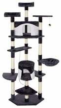 Kassimaja kraapimispost Springos Multi-Level Cat House, 203 cm, hall/valge