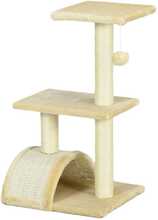 Kasside kraapimispuu PawHut, 72 cm, kreemjas valge