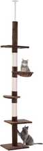 Kassipuu PawHut Ceiling High, 40 x 34 x 230-260 cm, pruun