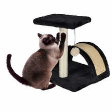 Kraapimispost kassile Homea, 38 cm, must