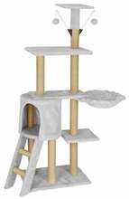 Kraapimispost kassile Springos Multi-Level Cat House, 136 cm, hall/beež