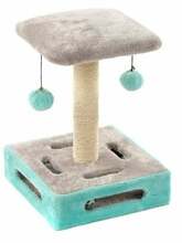 Kasside kraapimispuu Flamingo Scratching Tree, 39 cm, türkiis/hall
