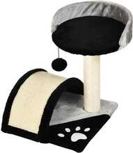 Kasside kraapimispost Pawhut, 46 cm, must