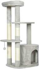 Kasside kraapimispuu PawHut, 114 cm, helehall