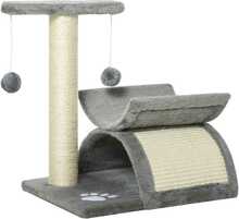 Kasside kraapimispost PawHut, 43 cm, helehall