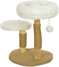 Kasside kraapimispost PawHut, 61,5 cm, valge