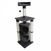 Kasside kraapimispuu Hoppy, 142 cm, must
