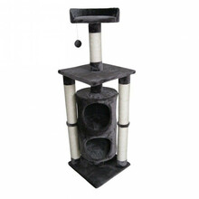 Kasside kraapimispuu Hoppy, 142 cm, must