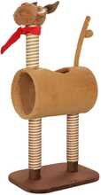 Kasside kraapimispuu PawHut, 98 cm, hirve disain, pruun