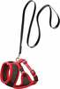 Kasside traksid koos rihmaga Flamingo Harms, 36 - 48 cm x 320 mm, must/punane