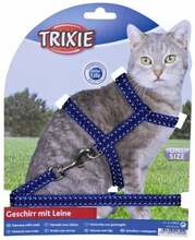 Traksid koos rihmaga Trixie, 22-42 cm, 10 mm, 1.20 m, helkivad