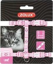 Kasside traksid jalutusrihmaga Zolux Ethnic 520027ROS, 11 cm x 125 mm, roosa
