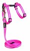 Kasside traksid koos rihmaga Rogz Alley Cat, 24-40 cm, 180 cm x 11 mm, roosa