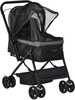 Lemmikloomade vanker PawHut, 76,5 x 52 x 95 cm, must