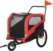 Suurte koerte transpordikott Pawhut, 30 kg, punane