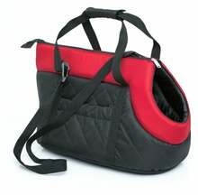 Looma transpordikott Hobbydog R1, 42 x 20 x 22 cm, must/punane