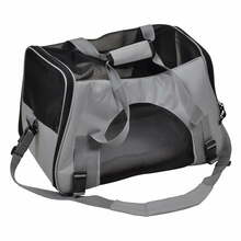 Transpordikott lemmikloomale Love Story, 48 x 33 x 25 cm, must/hall