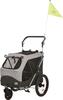 Jalgrattahaagis koertele Trixie M 12796, must-hall