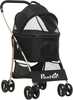 Transpordikäru koertele PawHut 2-in-1, 82 x 49,5 x 98 cm, must