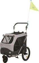 Jalgrattahaagis koertele Trixie M 12796, must-hall