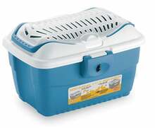 Transpordipuur Mini Gulliver Stefanplast, 40 x 30 x 24 cm, valge/sinine