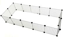 Modulaarne koeraaedik C&C, 180 x 75 cm, must