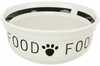 Keraamiline toidukauss kassile Trixie Food, 0.6 L, 15 cm, valge/must, 4 tk