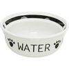 Kauss Trixie Water, keraamika, 0.25 L, 13 cm, valge/must