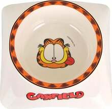 Kauss loomadele Garfield GR-6500, 14.5 cm x 14.5 cm, valge/hall
