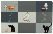 Kausside alusmatt Trixie Patchwork Cat, 44 x 28 cm, hall