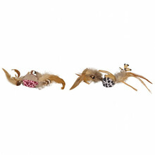 Mänguasi kassile Flamingo Ball With Feathers, pruun
