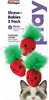 Mänguasi kassidele Petstages PS70394 Strawberry, 3 cm, punane/roheline, 3 tk
