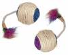Mänguasi kassidele Flamingo BOULY SISAL BALL, 5 cm, erinevad värvid