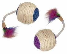 Mänguasi kassidele Flamingo BOULY SISAL BALL, 5 cm, erinevad värvid