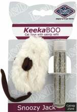 Mänguasi kassidele Europet Bernina KeekaBoo, valge, 8 cm