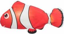 Kassi mänguasi Trixie Wriggle Fish 45824, valge/punane, 26 cm