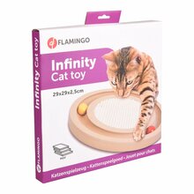 Mänguasi kassidele Flamingo Infinity, valge, 29 cm