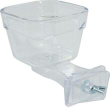 Söötja papagoidele Zolux Parrot Feeder, M, läbipaistev, 16 x 9.6 x 8.5 cm