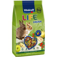 Täissööt kääbusküülikutele Vitakraft Life Dream, 600 g