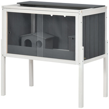 Puidust hamstripuur PawHut, 82 x 45 x 81 cm, hall