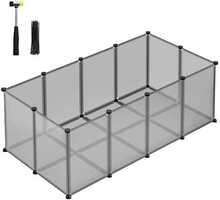 Aedik väikeloomadele Songmics, 125 x 63 x 42 cm, hall